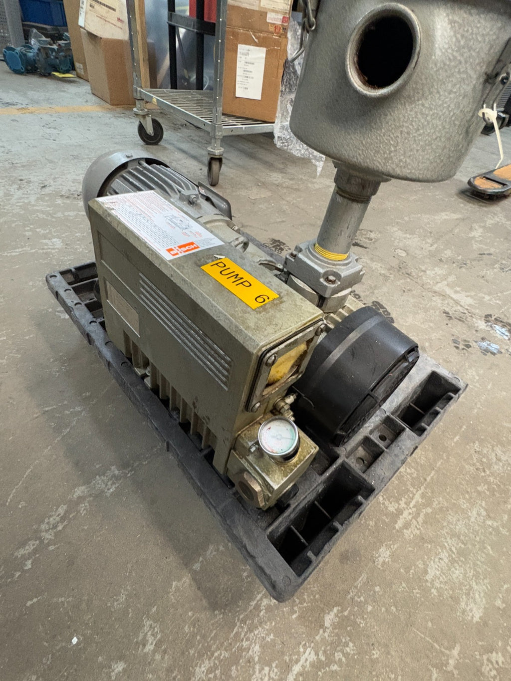 BUSCH ROTARY VANE VACUUM PUMP RC 0040-E506.1003 W/TOSHIBA MOTOR