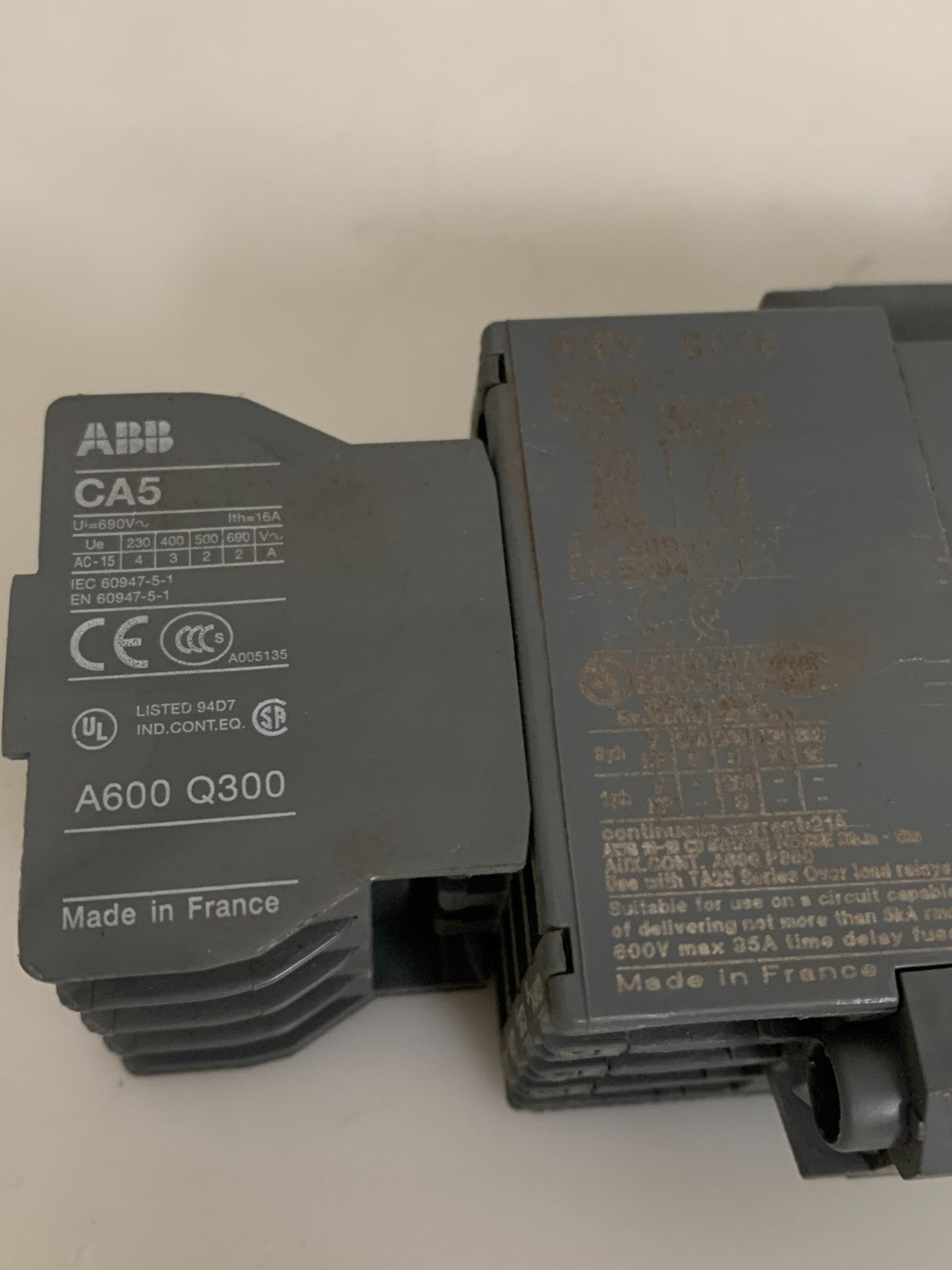 ABB SURGE SUPPRESSOR CA5 A600 Q300