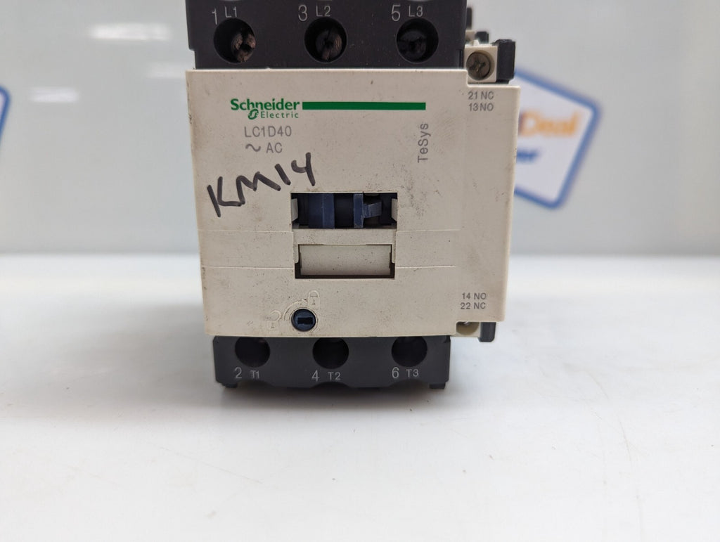Schneider Contactor LC1D40 AC 60A 1000V