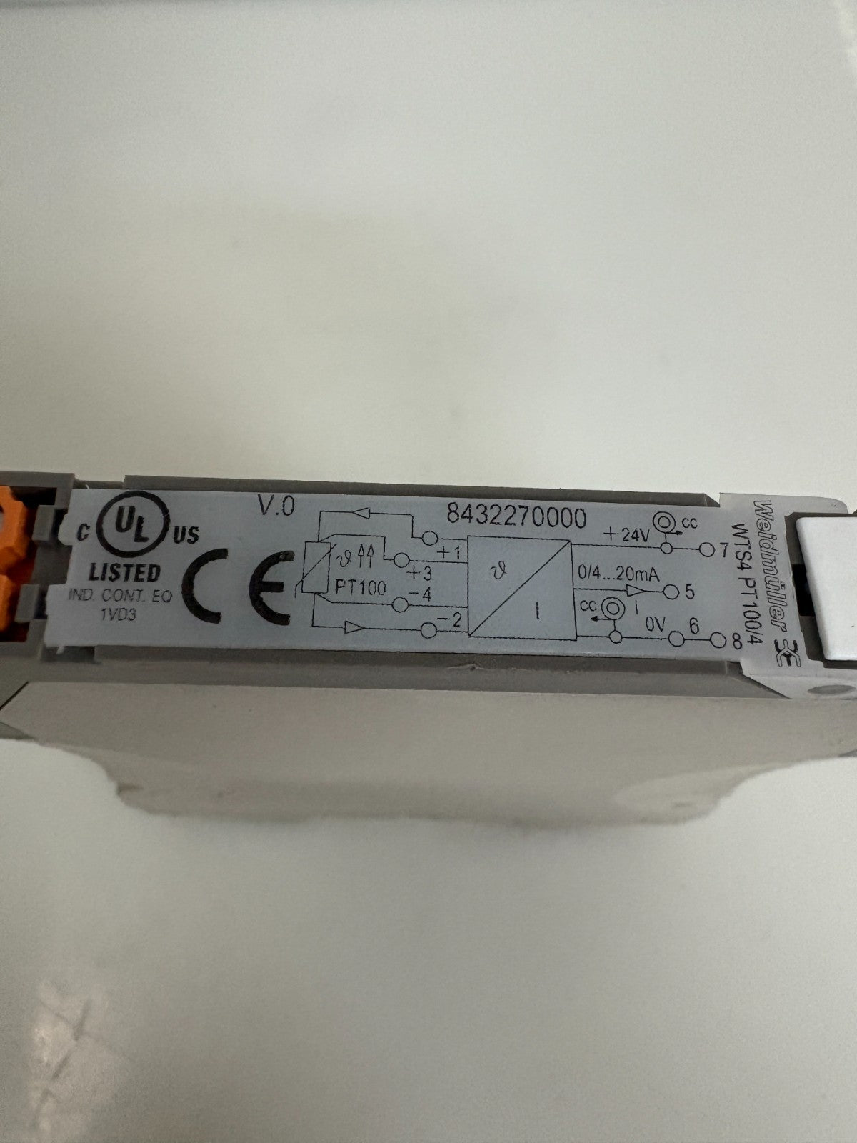 WEIDMULLER MODULE 843227 WTS4 PT100/4 C