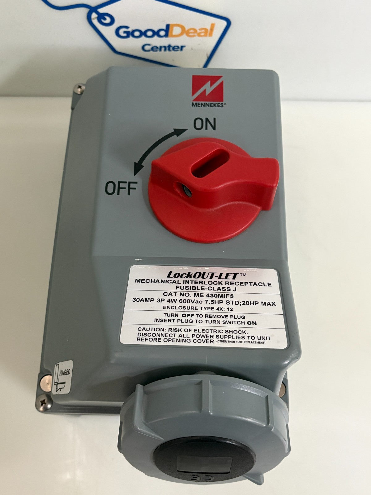 MENNEKES LOCKOUT-LET PIN & SLEEVE SWITCH #ME 430MIF50