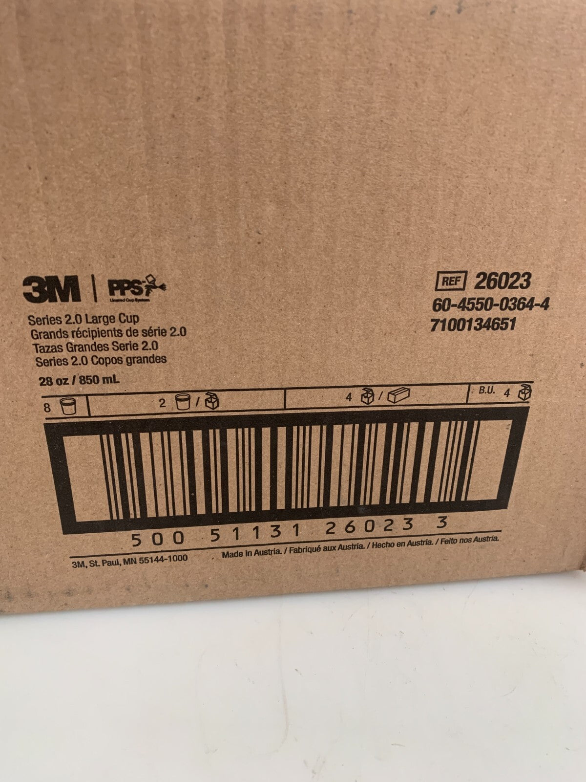 3M Spray Gun Cup 28 OZ # 26023 Pack of 8 New in box