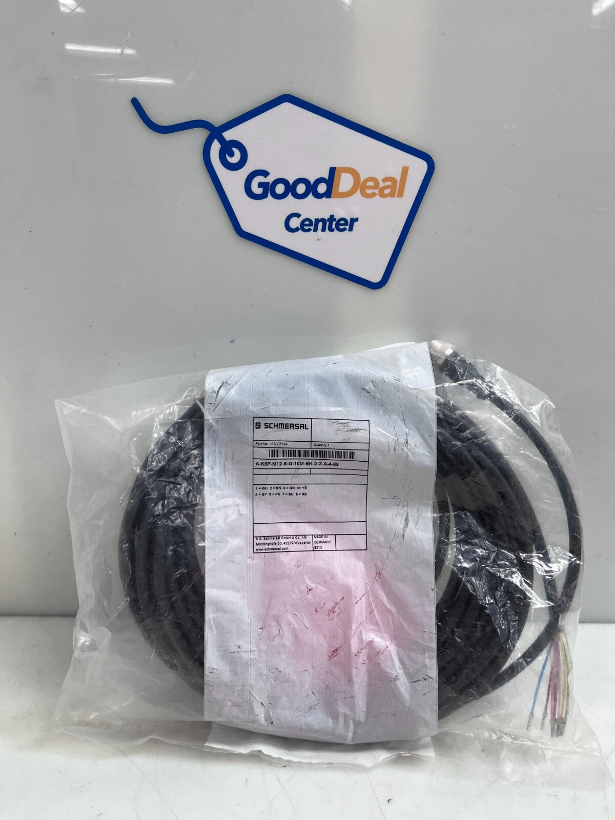 SCHMERSAL 103007359 Cord Set  10M   A-K8P-M12-S-G-10M-BK-2-X-A-4-69