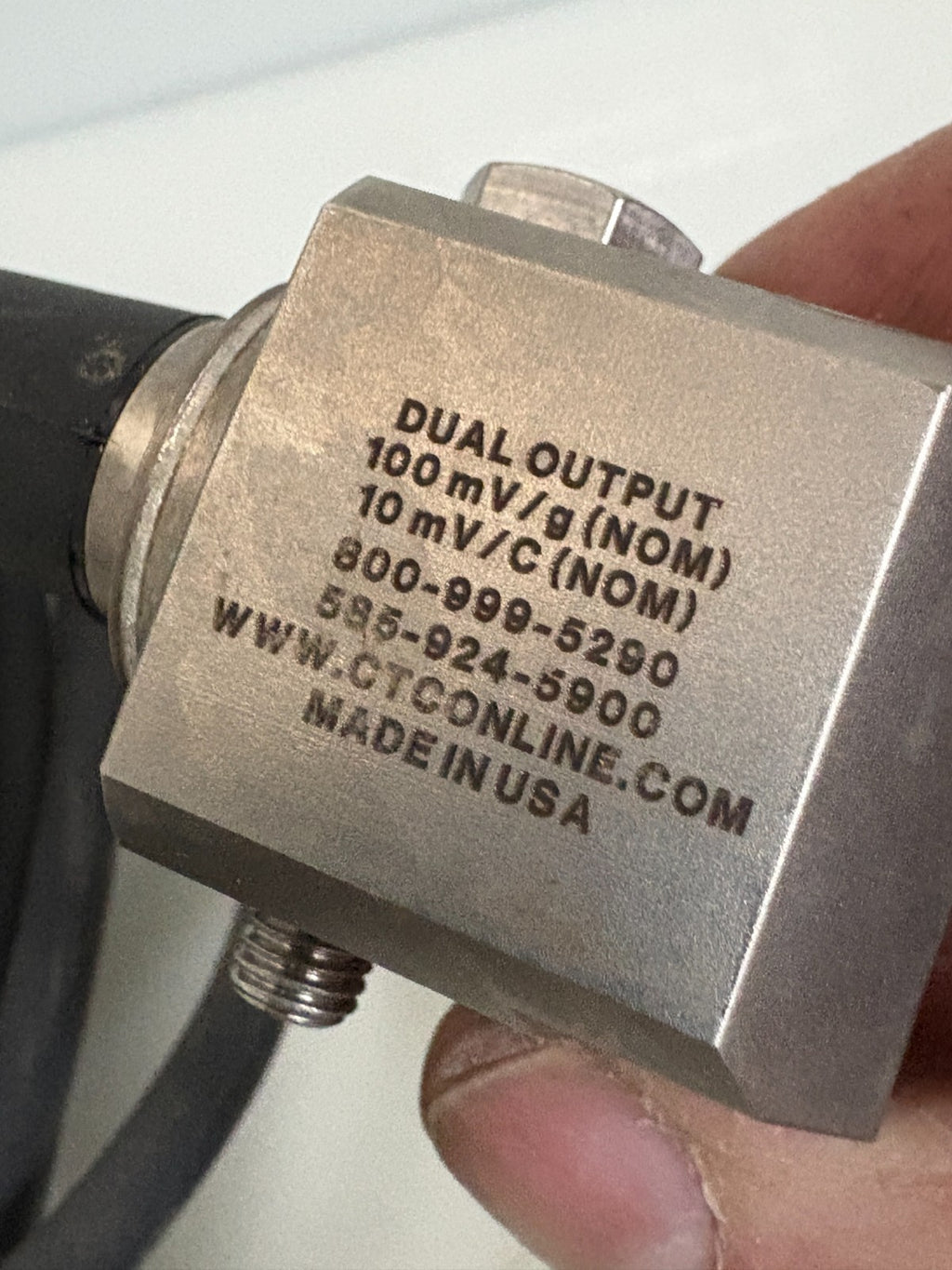 CTC PARKER MULTI PURPOSE ACCELEROMETER W/CABLE AC104-2C