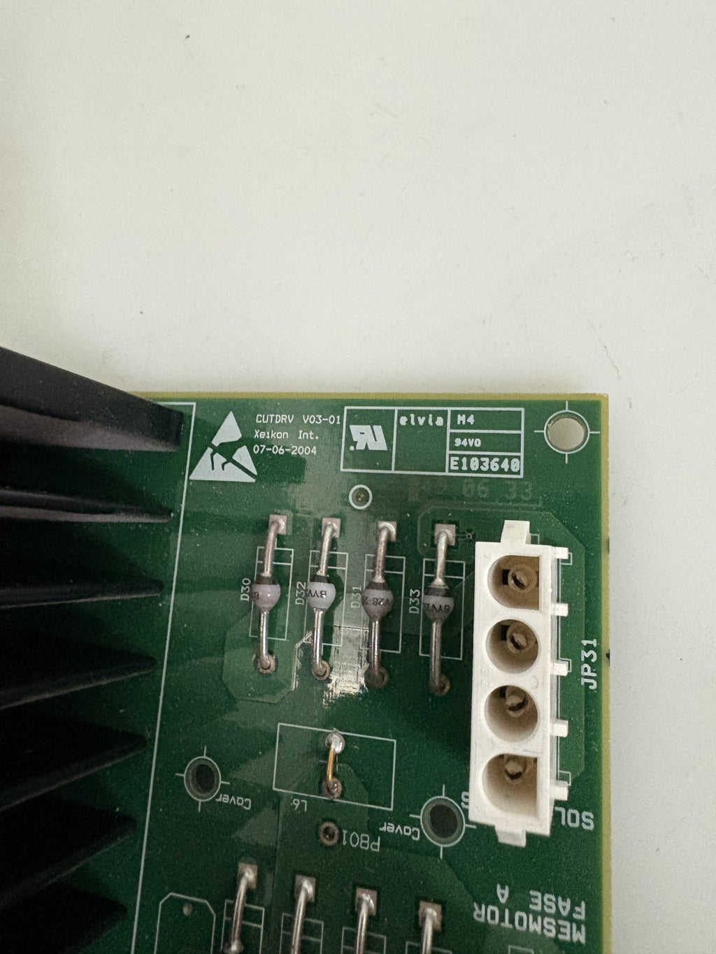 XEIKON DRIVE CONTROL CIRCUIT BOARD #CUTDRV V03-01