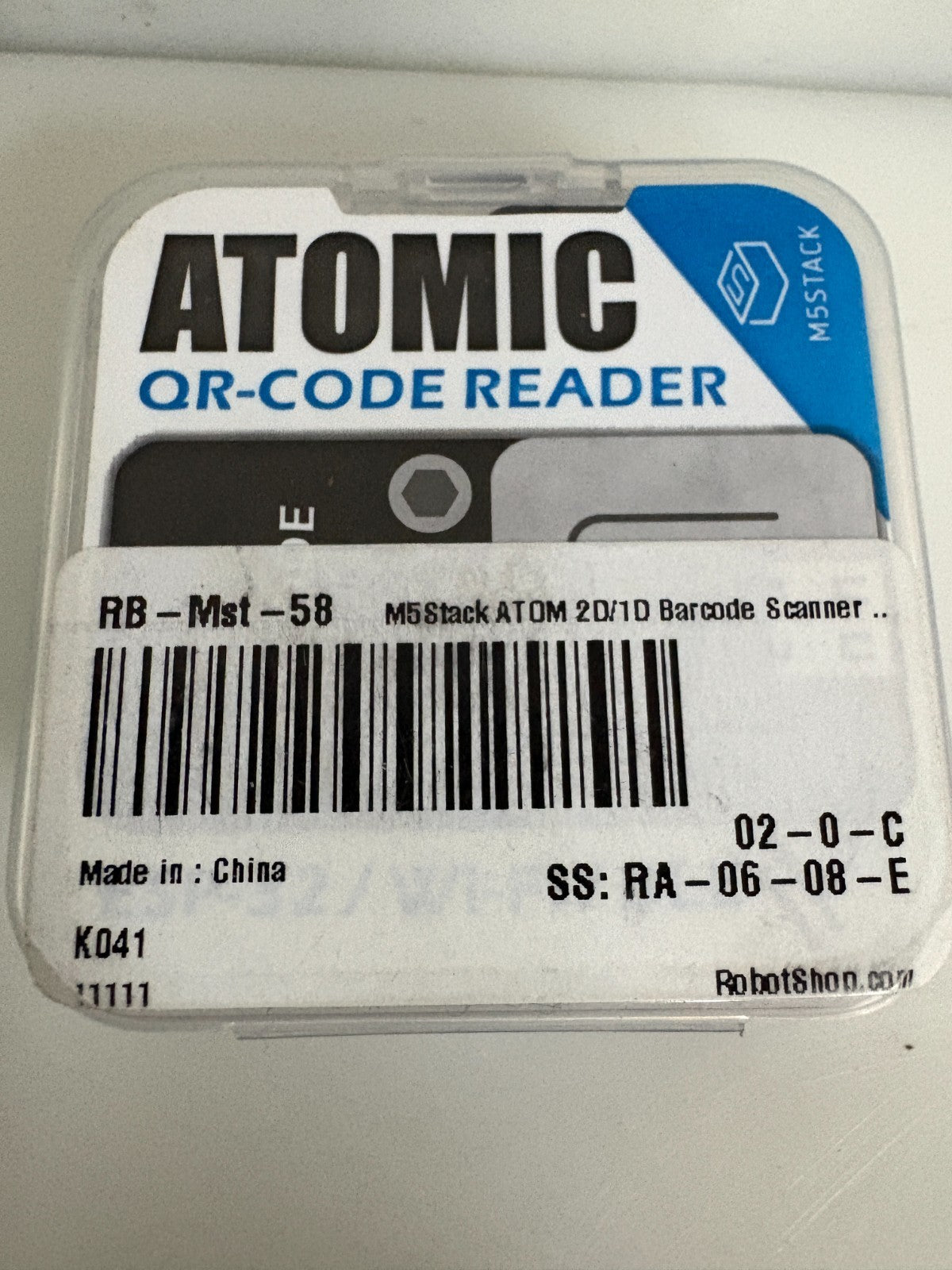 ATOMIC QR-CODE READER M5 STACK 2D/1D BARCODE SCANNER KIT1
