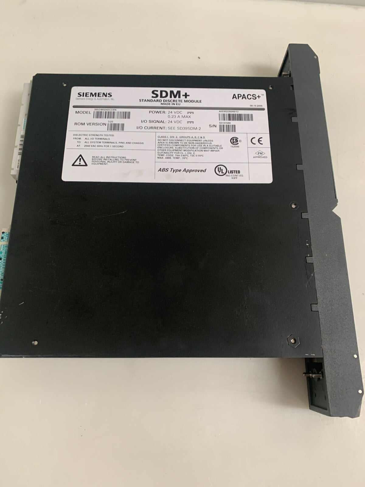 SIEMENS SDM+ STANDARD DISCRETE MODULE 16101-174/11 39 SDM 024 DCCBN