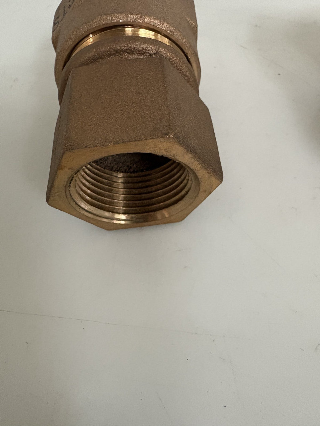 LOT OF 2 FORD CTS BRASS STRAIGHT COUPLING 1 1/4"3