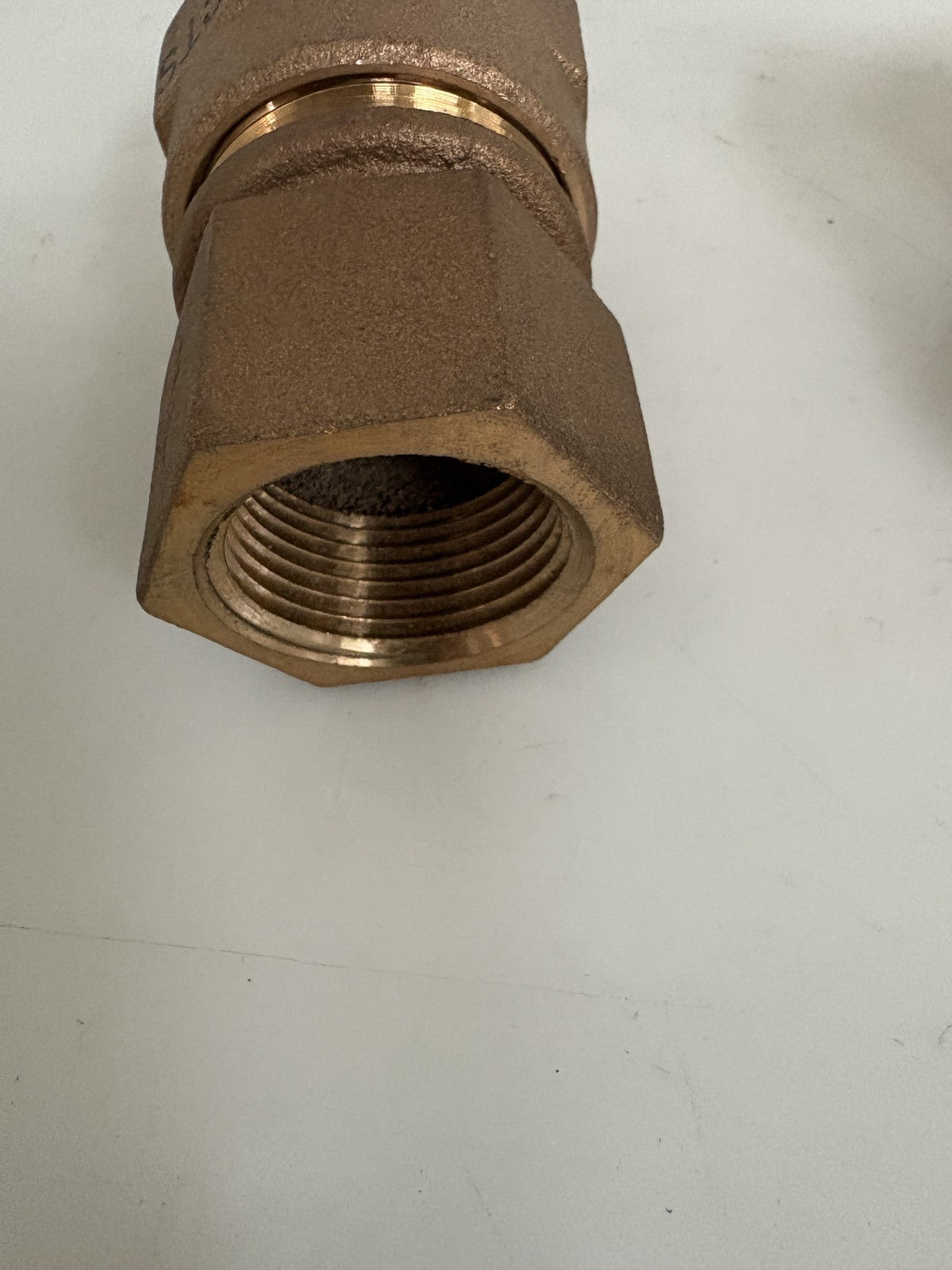LOT OF 2 FORD CTS BRASS STRAIGHT COUPLING 1 1/4"3