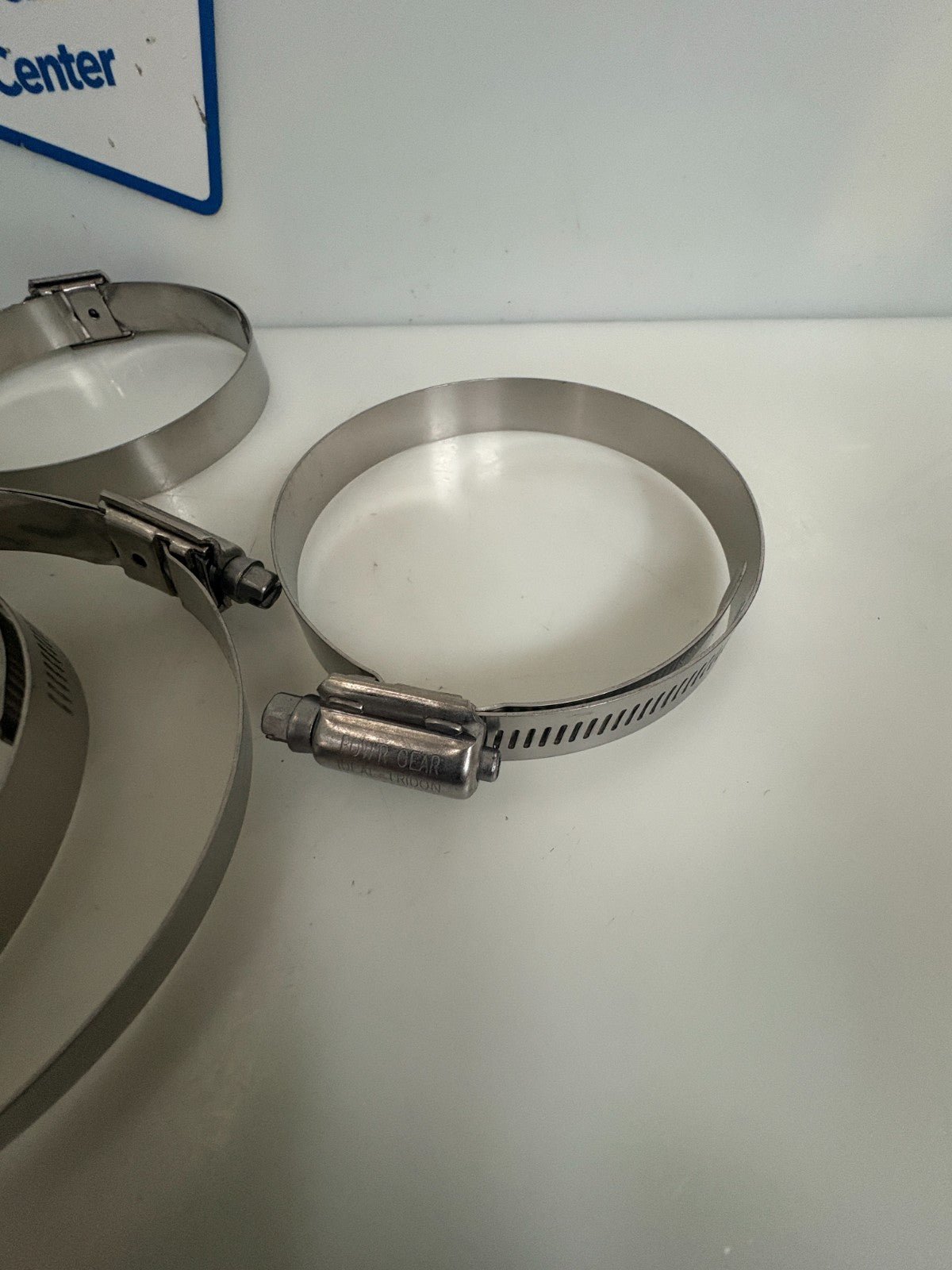 LOT OF 10 IDEAL TRIDON S.STEEL CLAMPS 3 1/4-4 1/8