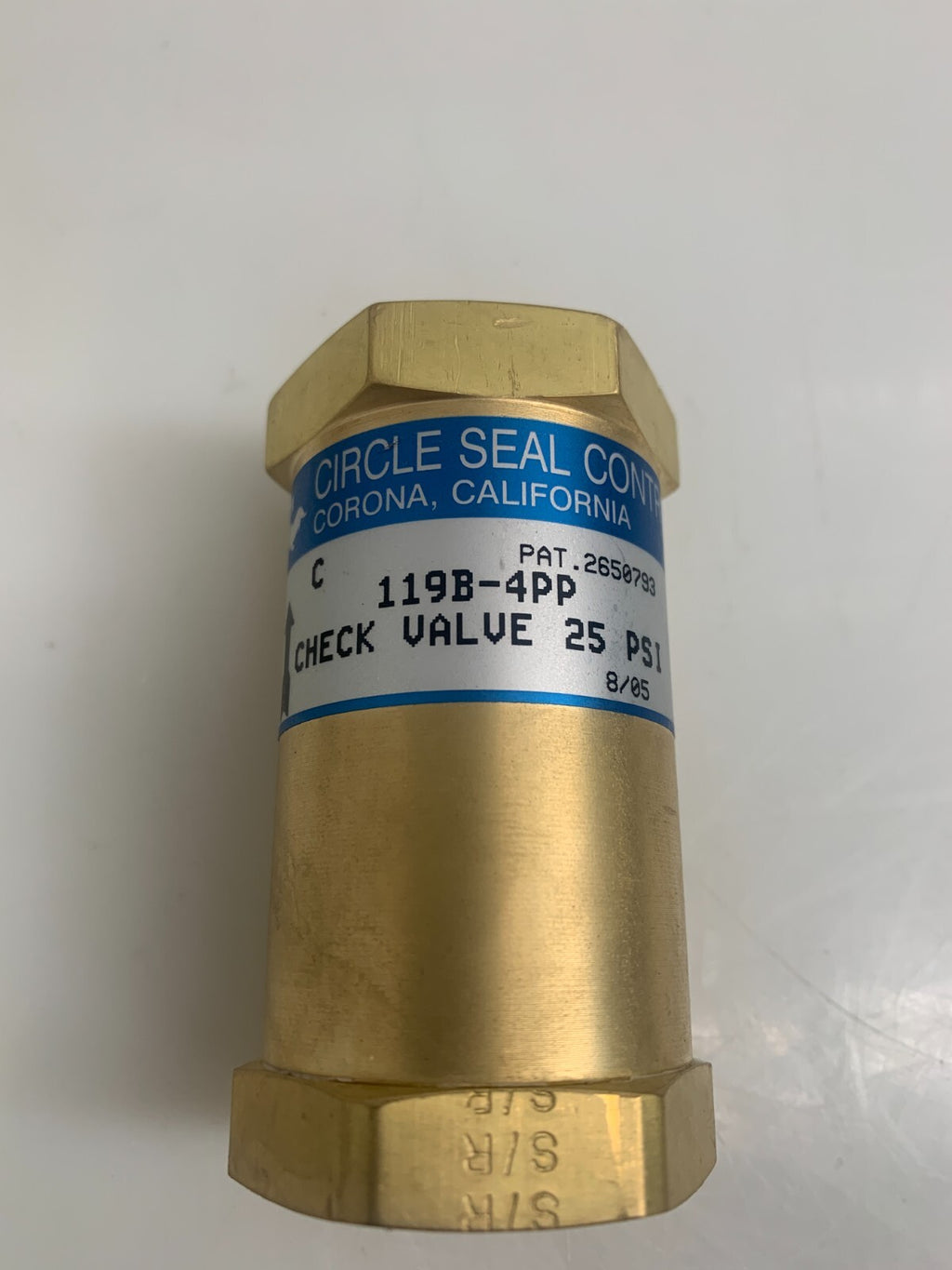 CIRCLE SEAL CONTROLS  Check Valve  119B-4PP  (Box of 2)