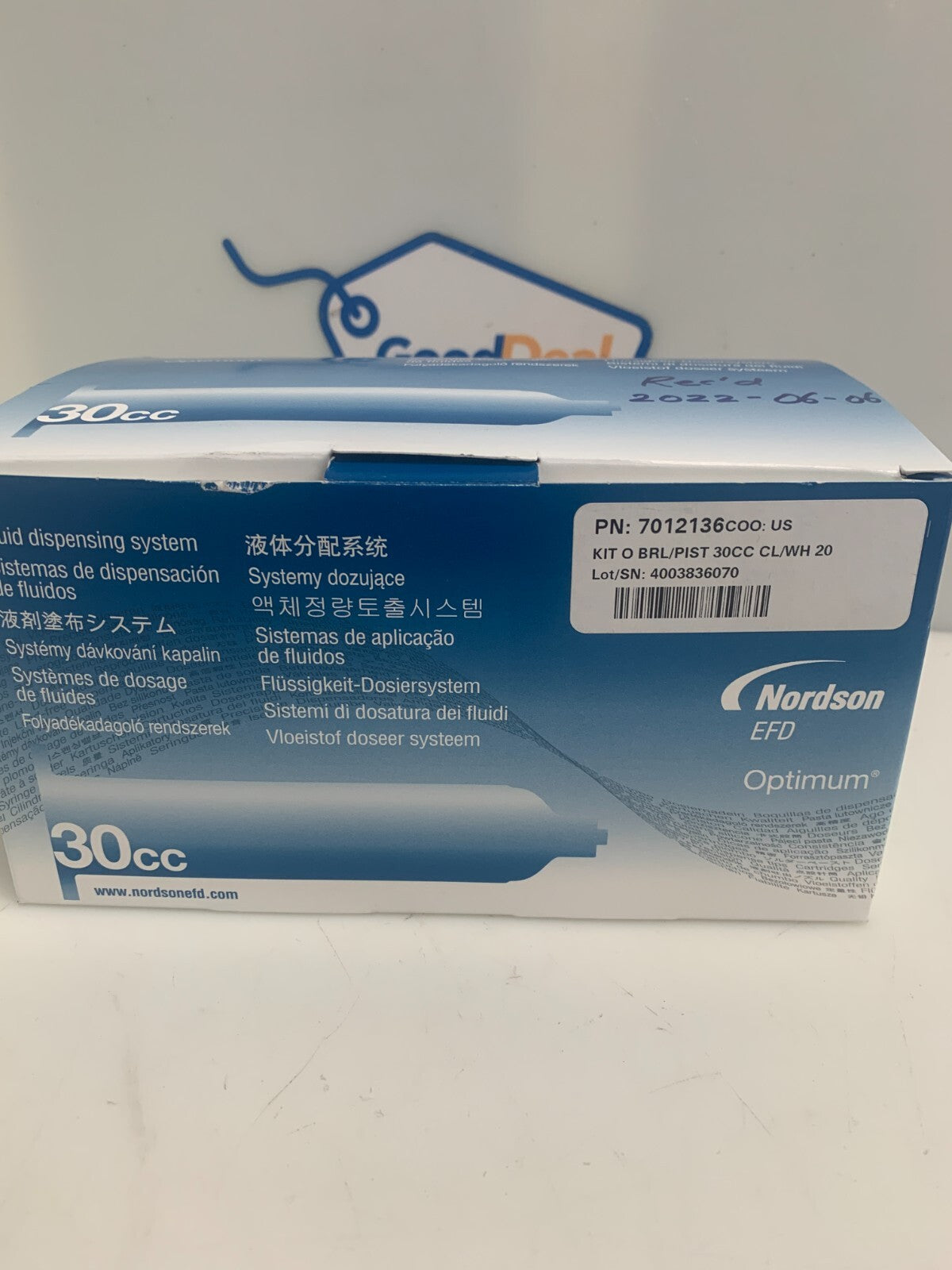NORDSON  EFD   Optimum Dosing System  30CC  7012136   (Box of 20)
