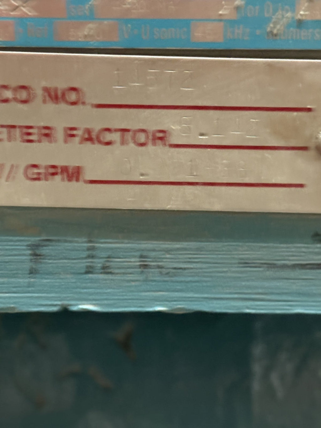 FISHER & PORTER TEFLON MAGNETIC FLOWMETER FLOW TUBE 10D143