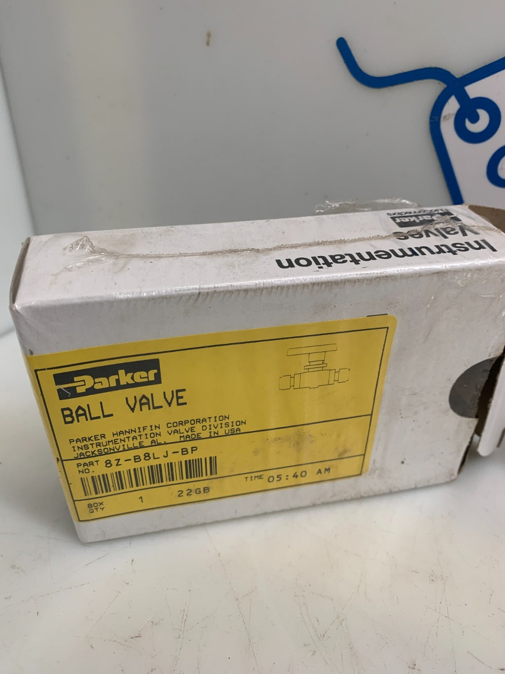 PARKER 8Z-B8LJ-BP  Brass Ball Valve1