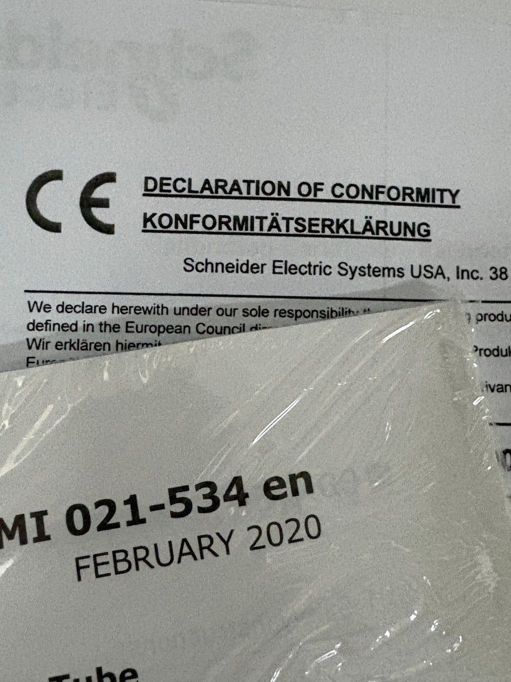 SCHNEIDER ELECTROMAGNETIC FLOW METER IMT33A W/MAGNETIC FLOW TUBE 9700A6
