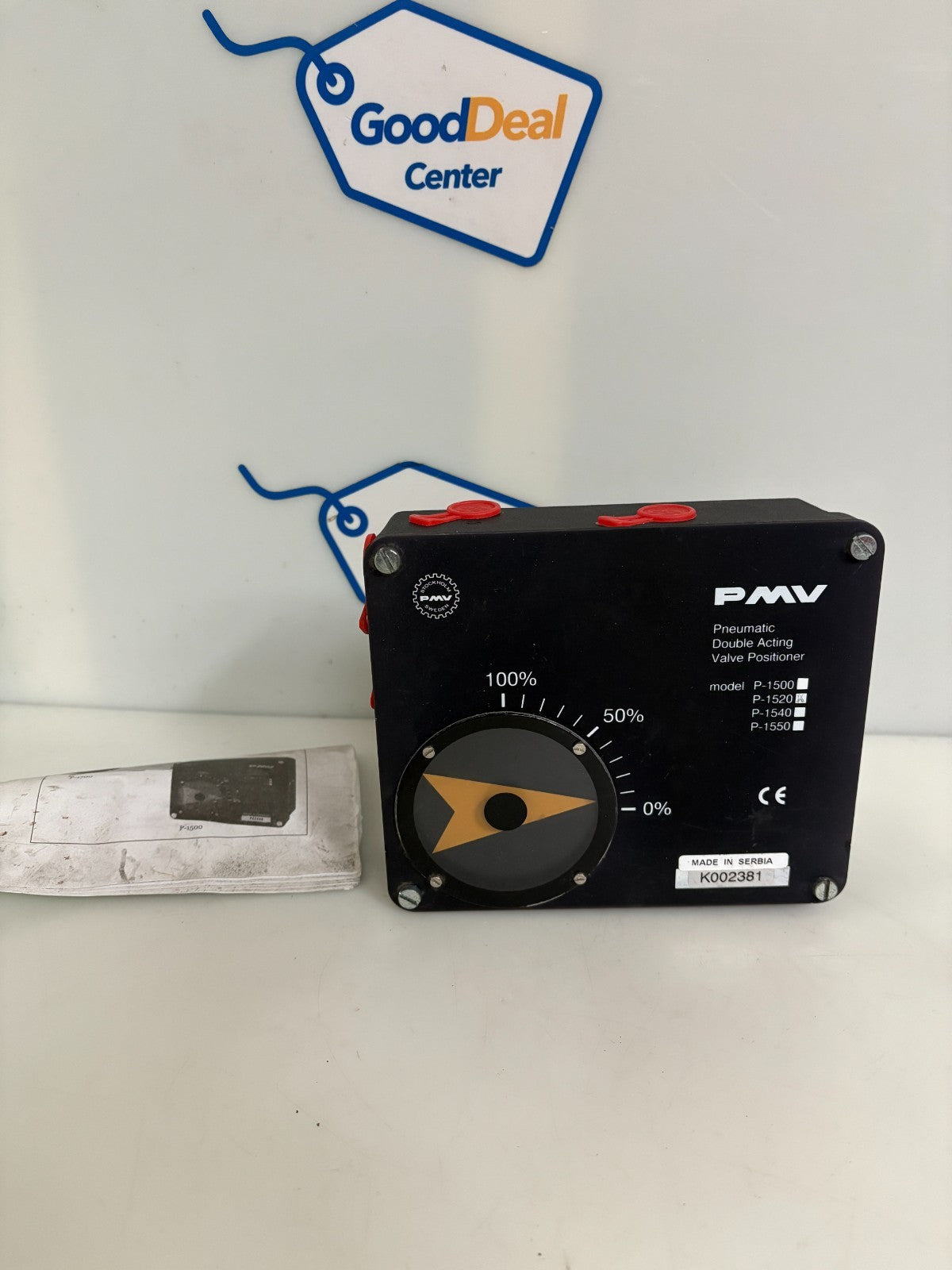 PMV DOUBLE ACTING VALVE POSITIONER P-1520