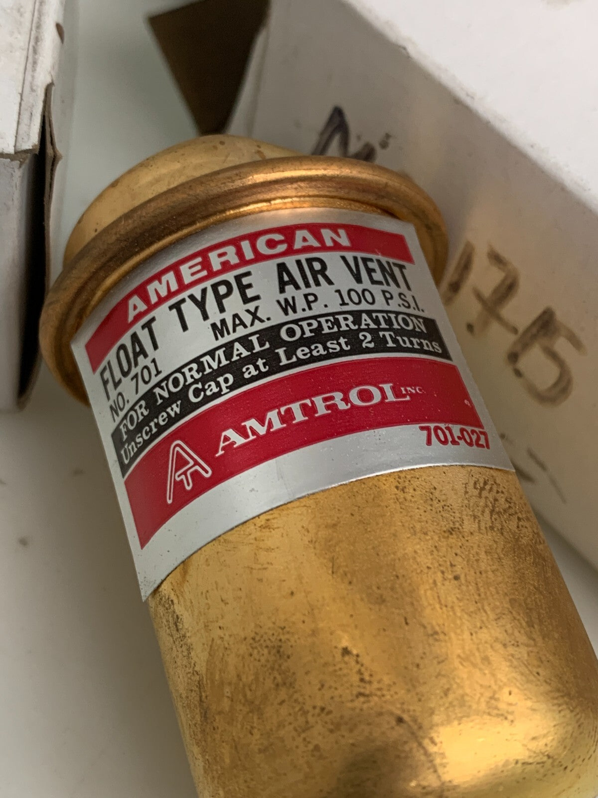 Lot of 2 Amtrol 701-027 100 PSI Float Type Air Vent1