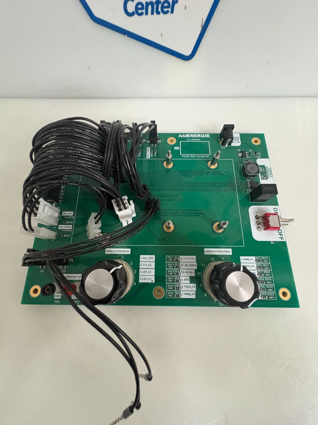 ADD ENERGIE TEST BOARD ELCB0045A ASCB0138