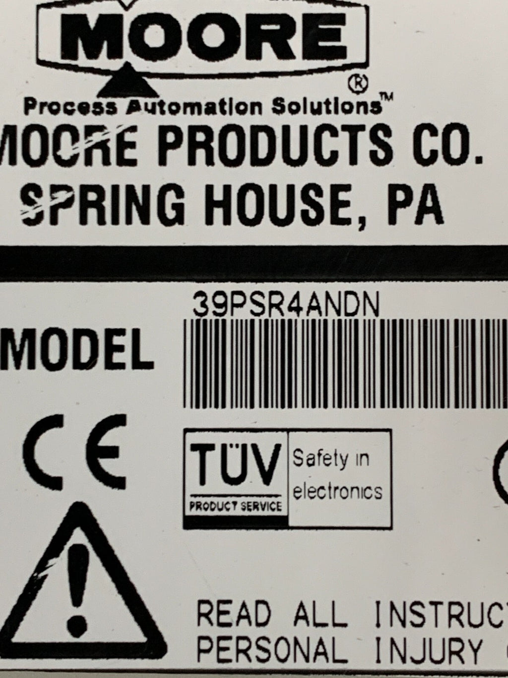 SIEMENS MOORE POWER AC POWER SUPPLY APACS & QUADLOG 39PSR4ANDN2