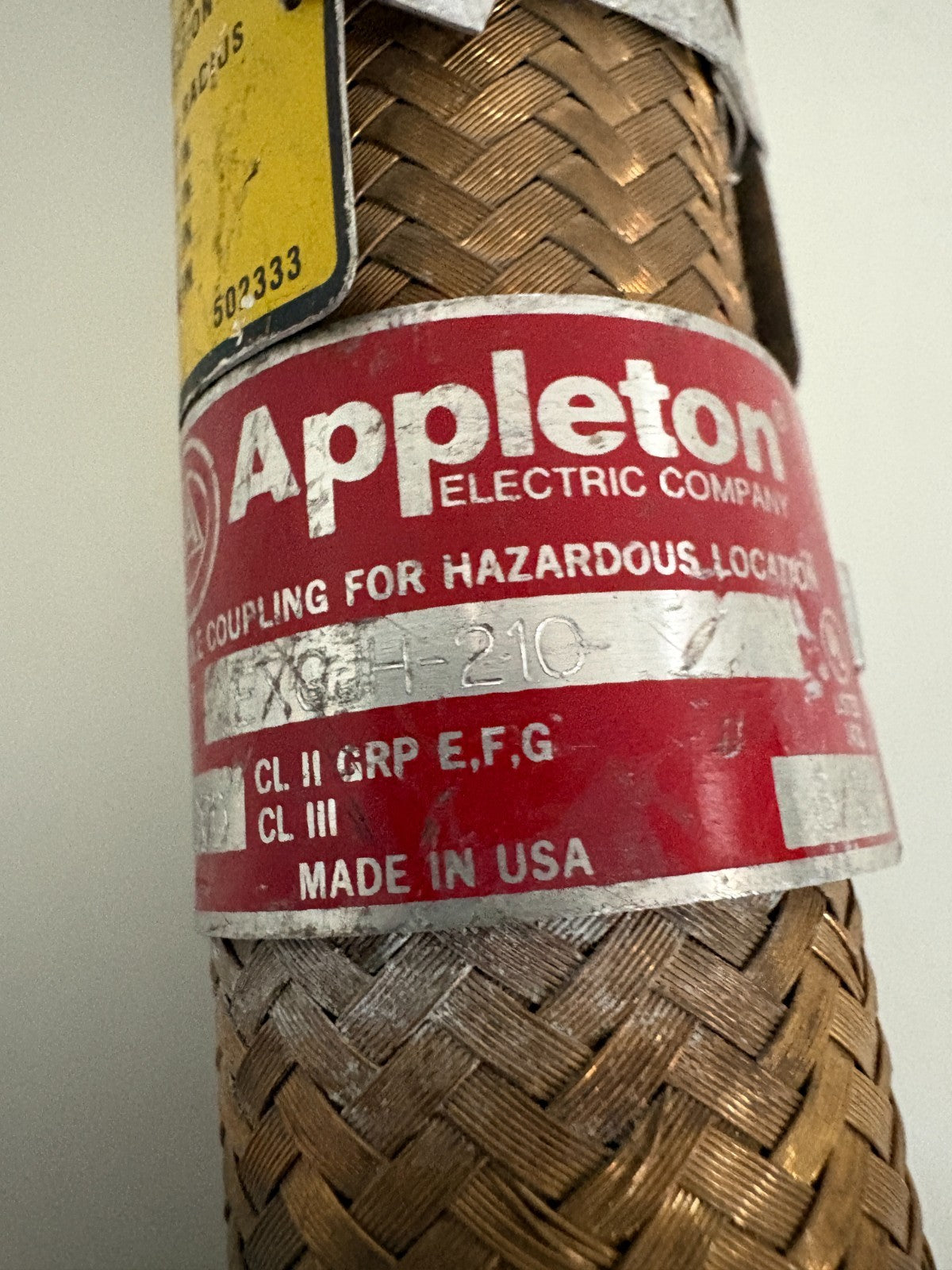 EMERSON APPLETON FLEX COUPLING 3/4 EXGJH-210 BRASS2