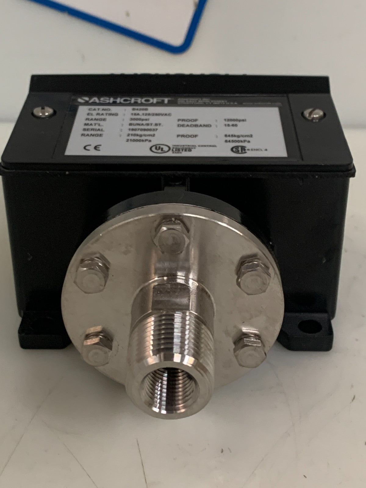 ASHCROFT PRESSURE SWITCH B420B