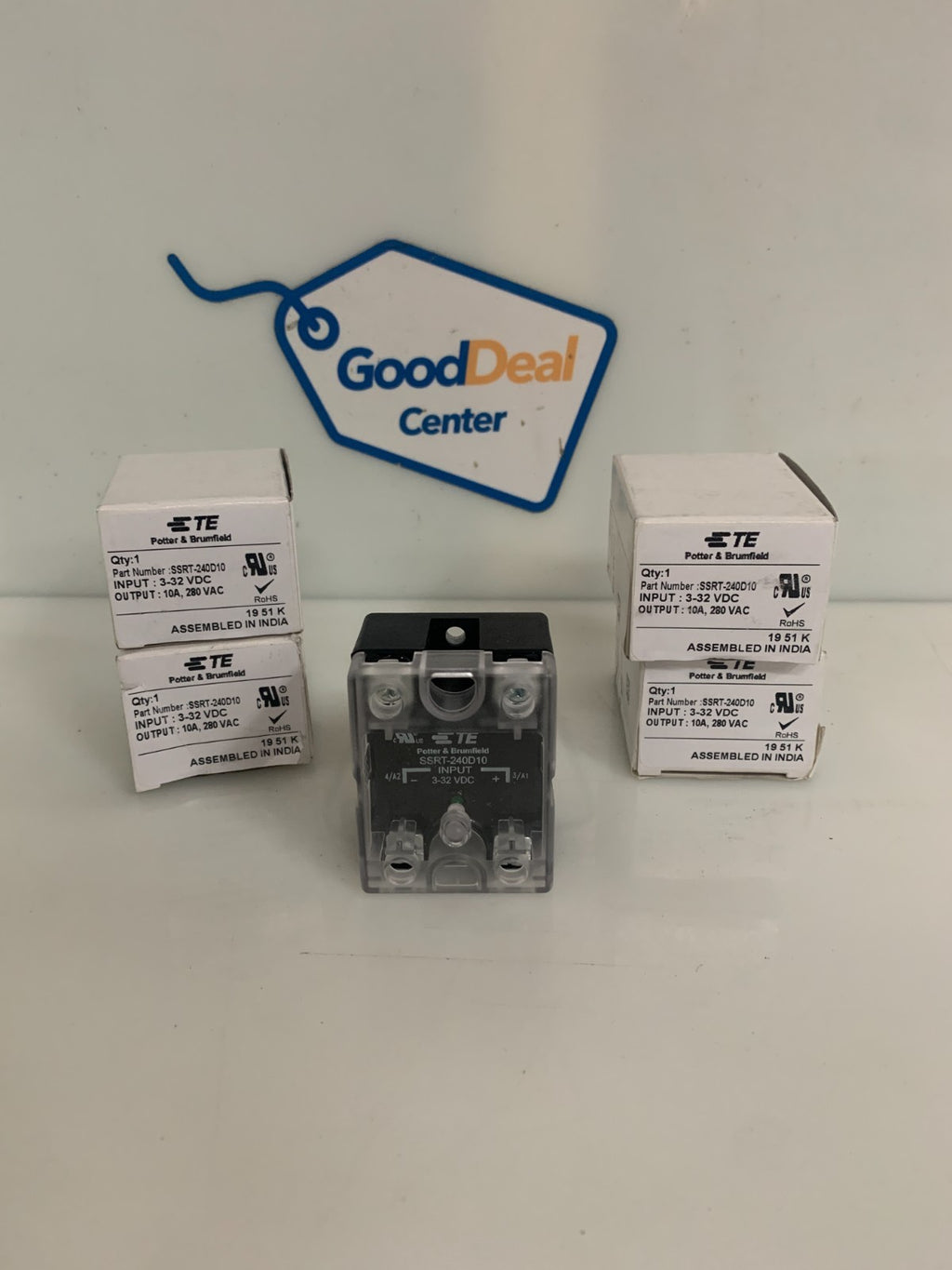 LOT OF 4 POTTER & BRUMFIELD SOLID STATE RELAY SSRT-240D100