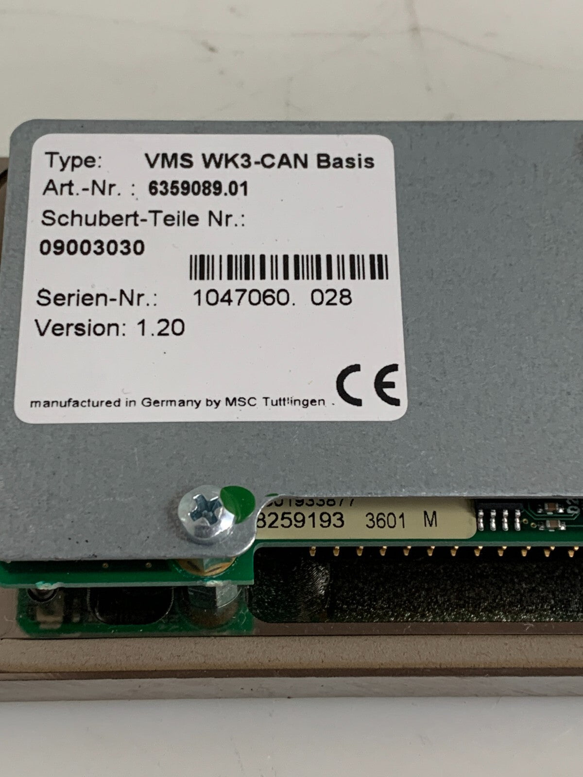 SCHUBERT MSC VMS-WK3-CAN 12 Port Connector Control System 6359089.011