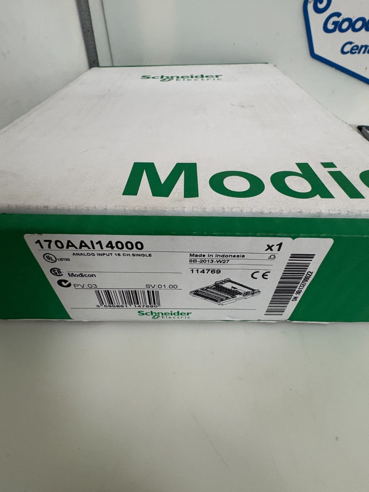 SCHNEIDER MODICON ANALOG INPUT 16 CH SINGLE 170AAI14000