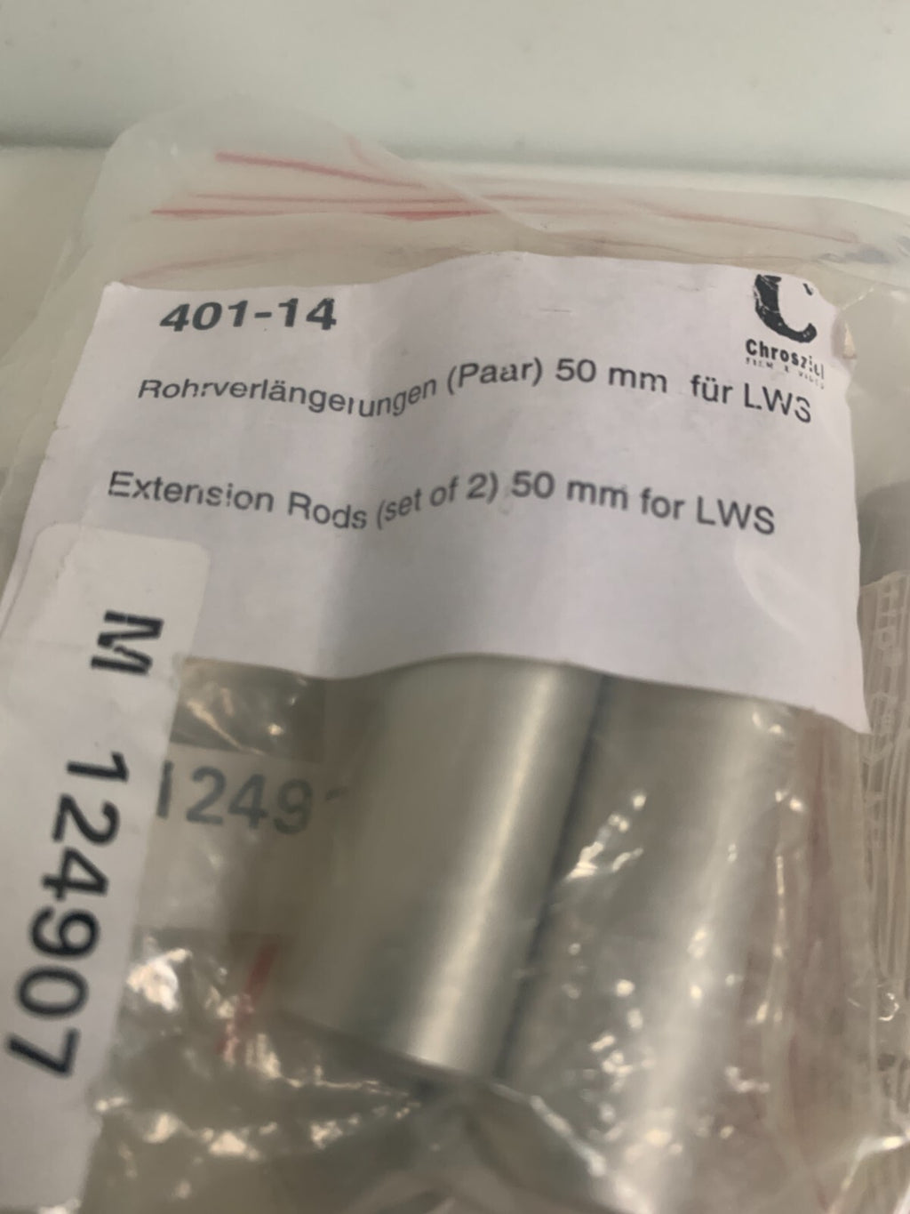 LOT OF 7  CHROSZIEL EXTENSION RODS SET OF 2 #401-14 SET OF 2