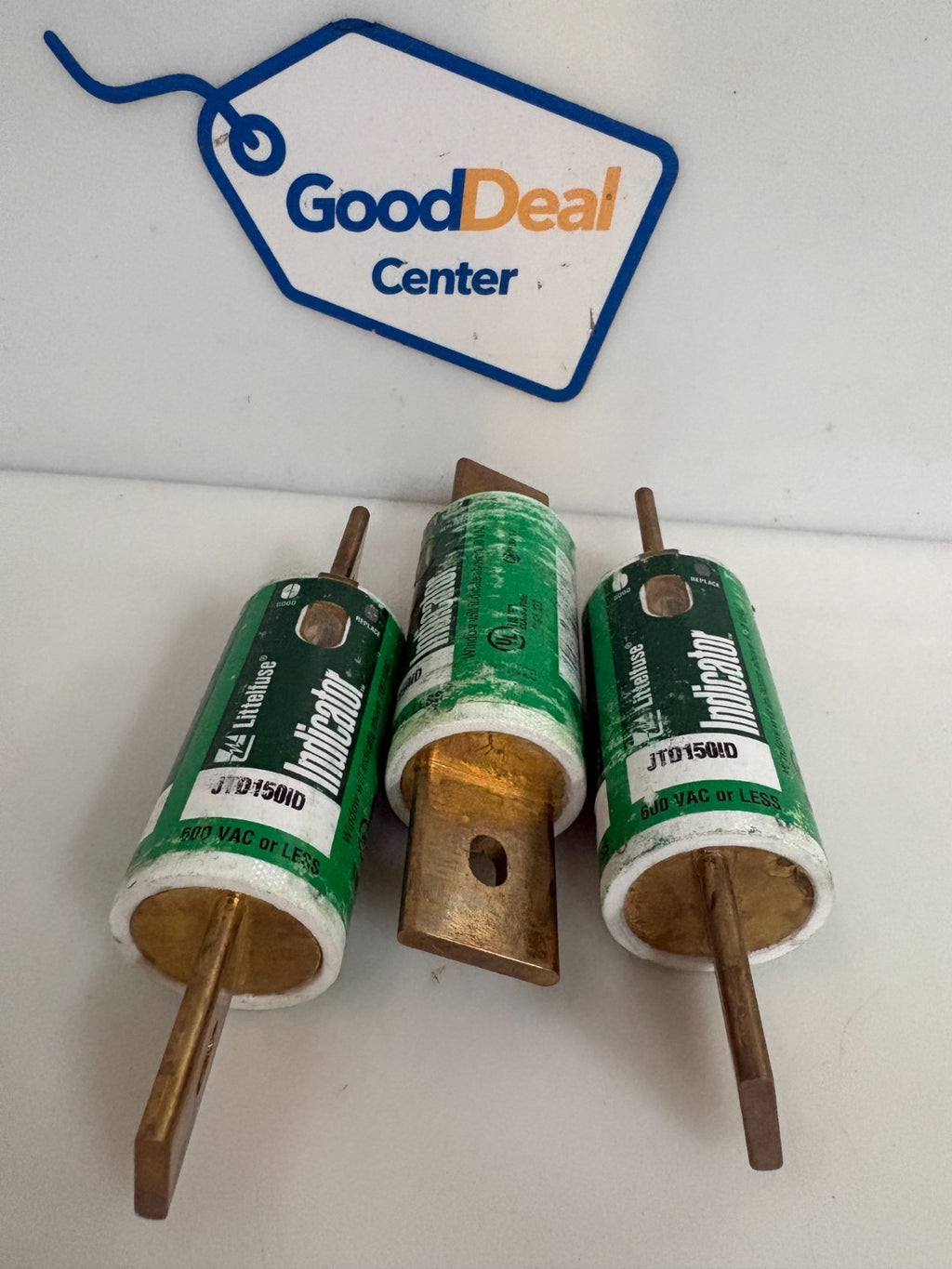 LOT OF 3 LITTLE FUSE INDICATOR FUSE JTD 150 ID 600V