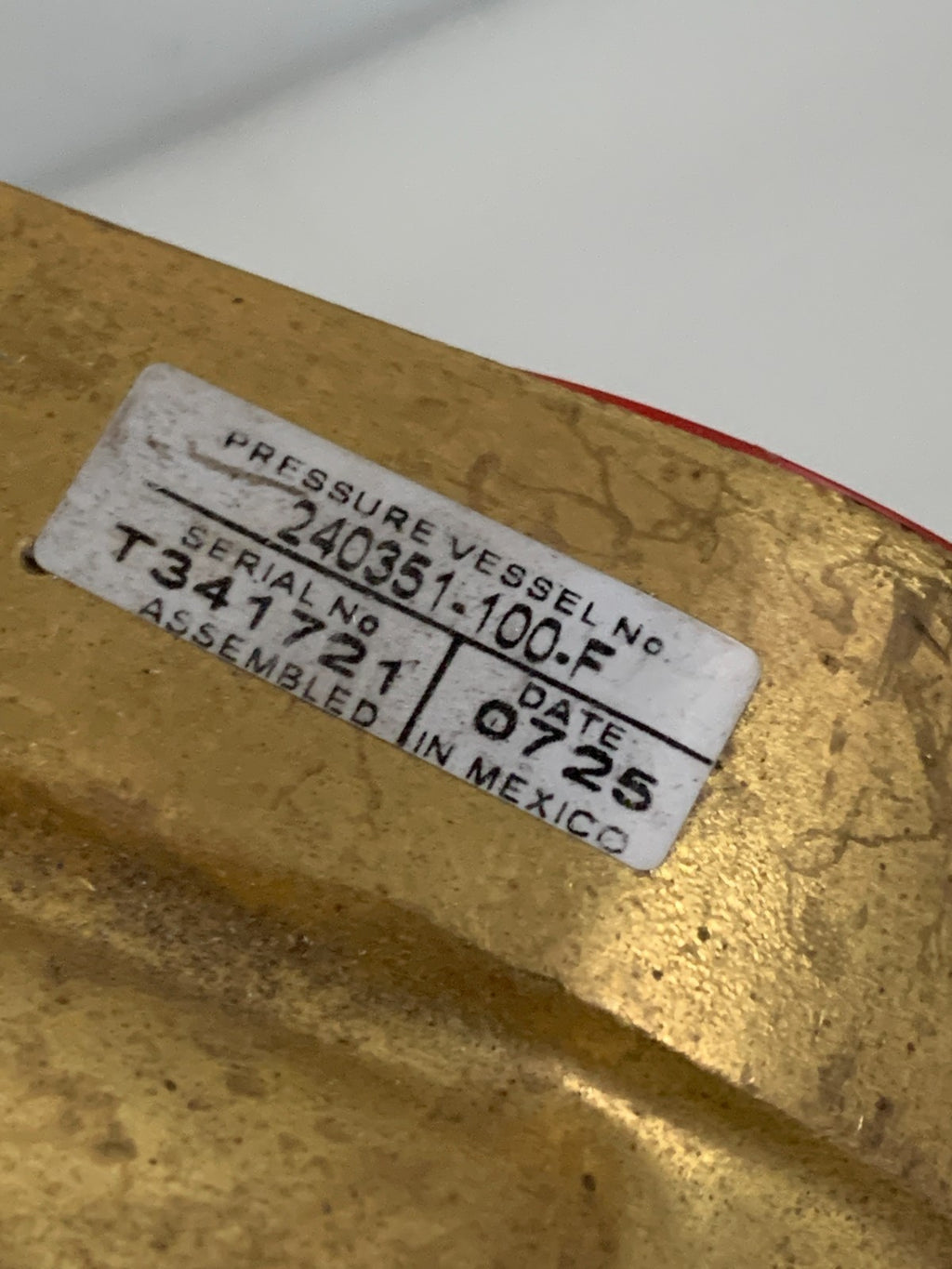 PARKER PRESSURE VESSEL 240351-100F