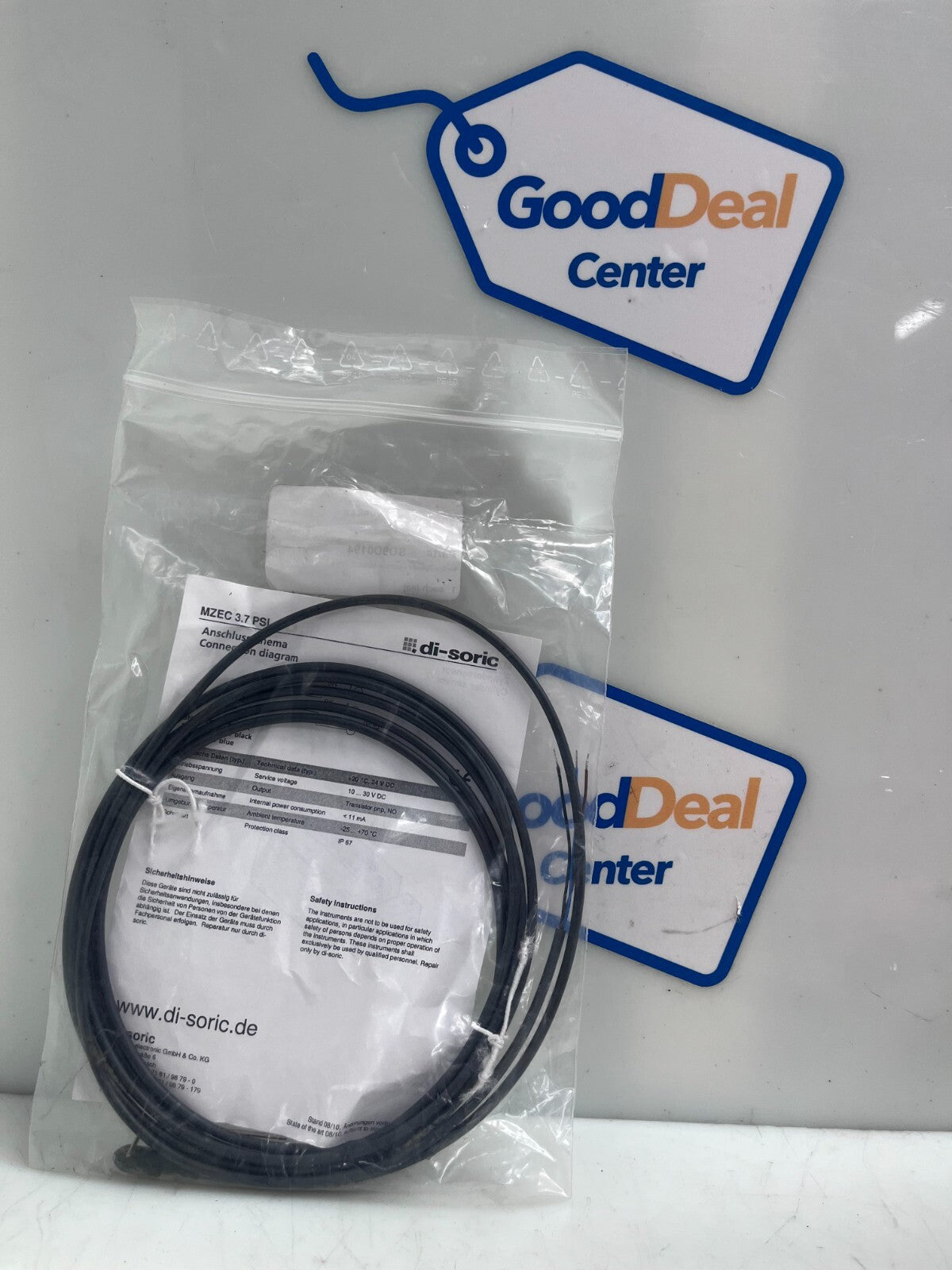 DI-SORIC MZEC 3.7 PSL  Cylinder Sensor SO9D0194 (Lot of 2)0