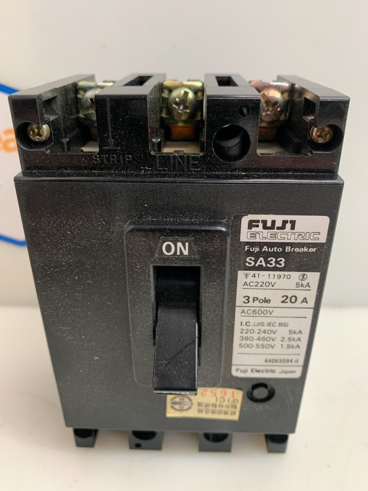 Fuji Electric SA33 Auto Breaker 20A 600V1
