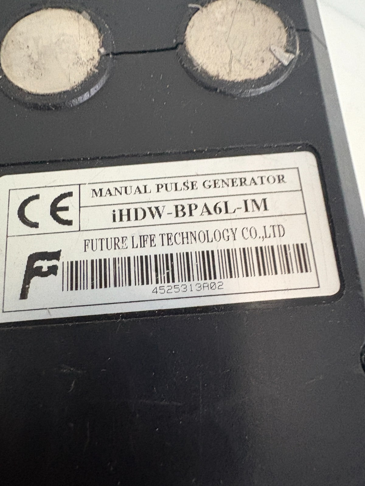 FUTURE LIFE TECH MANUAL PULSE GENERATOR IHDW-BPAGL-IM