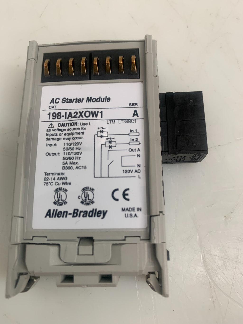 ALLEN BRADLEY 198-IA2X0W1  AC Starter Module