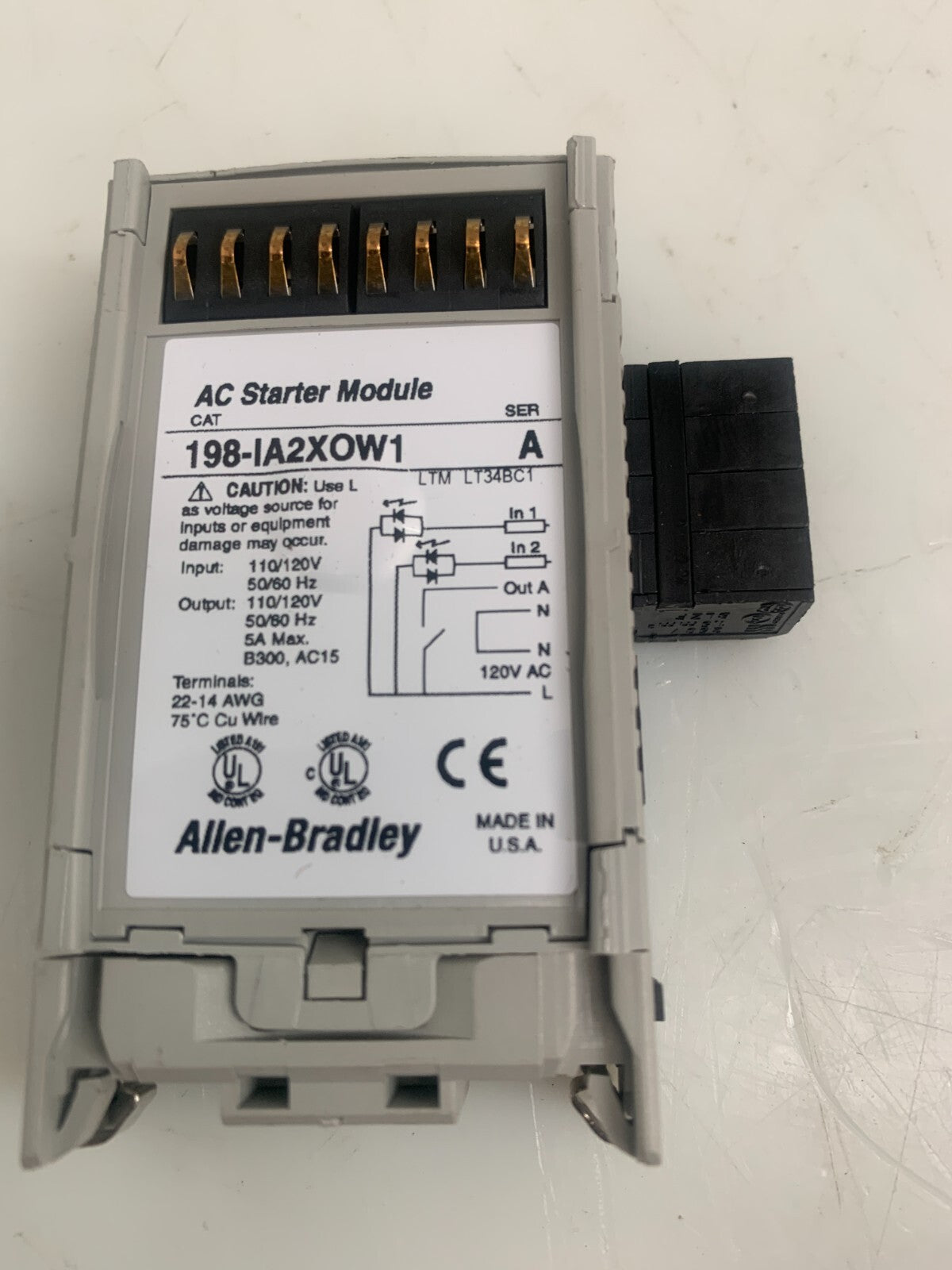 ALLEN BRADLEY 198-IA2X0W1  AC Starter Module
