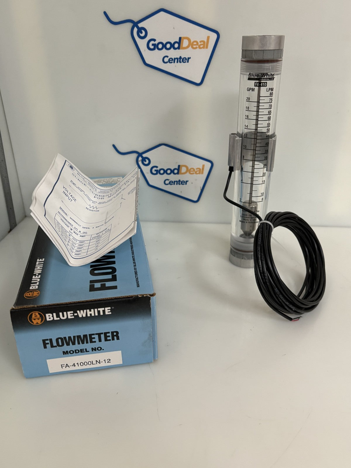 BLUE-WHITE FLOWMETER FA-41000LN-12