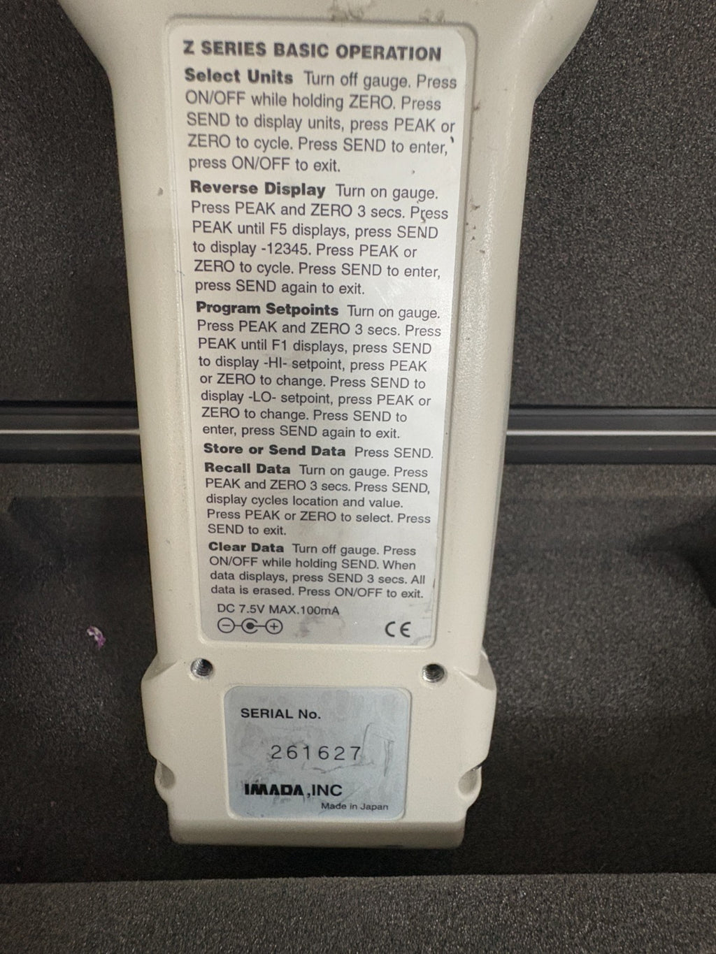 IMADA DIGITAL FORCE GAUGE HTG-40 IN CASE