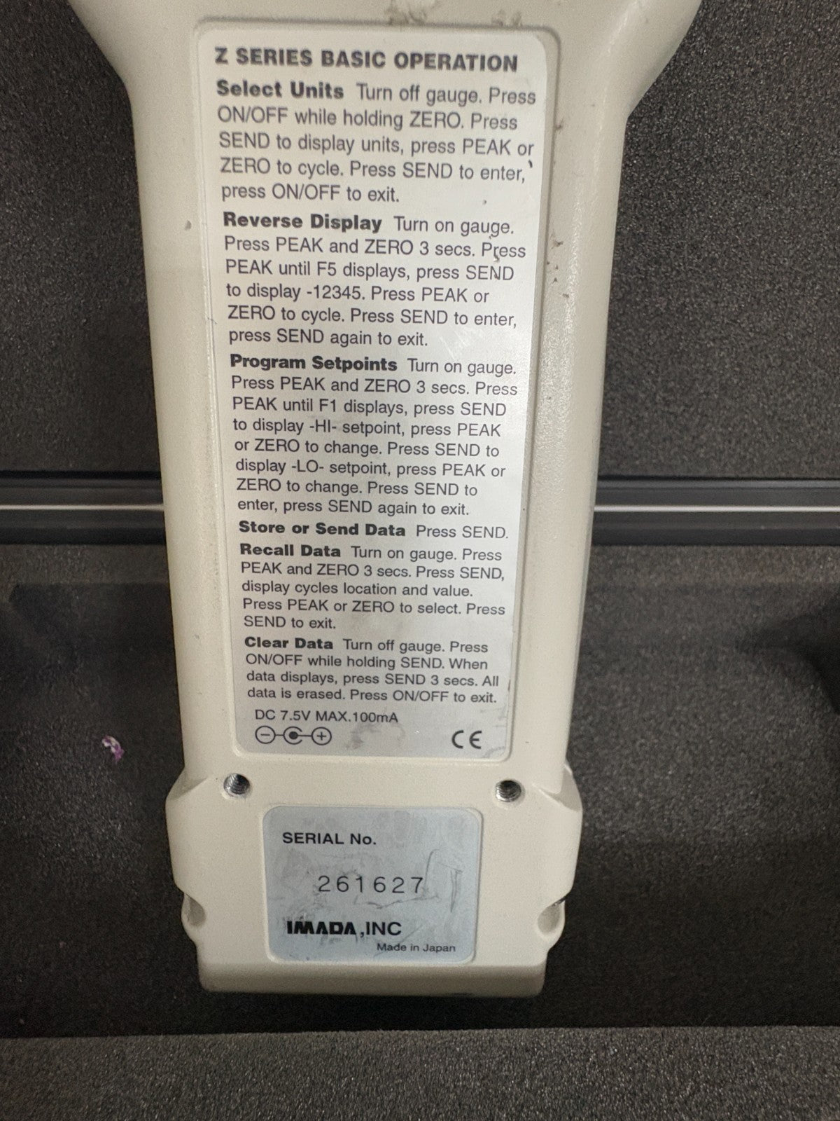 IMADA DIGITAL FORCE GAUGE HTG-40 IN CASE