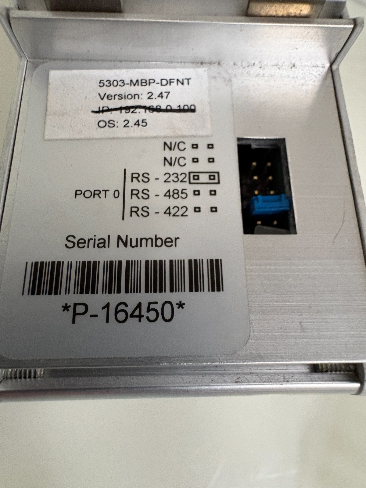 PROLINX ETHERNET GATEWAY MODBUS PLUS TO MODBUS TCP/IP PROSOFT 5303-MBP-DFNT