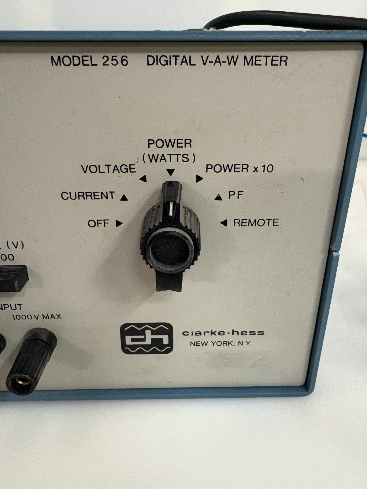 CLARKE-HESS DIGITAL V A W METER #2561