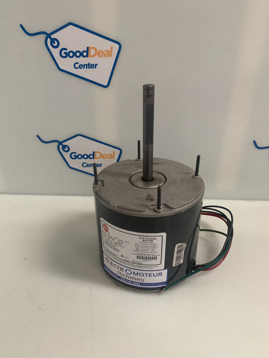 US MOTOR POLYPHASE MOTOR MODEL P55ZZDGB-1477 1/6 HP 1725 RPM0