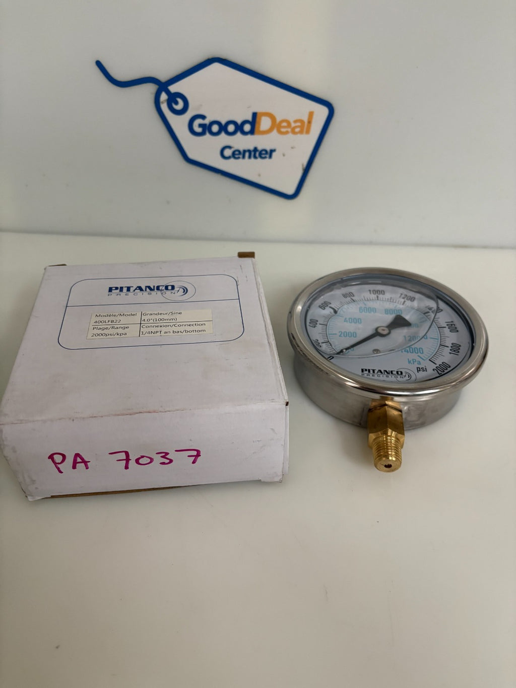 PITANCO PRECISION 0-2000 PSI 4" GAUGE