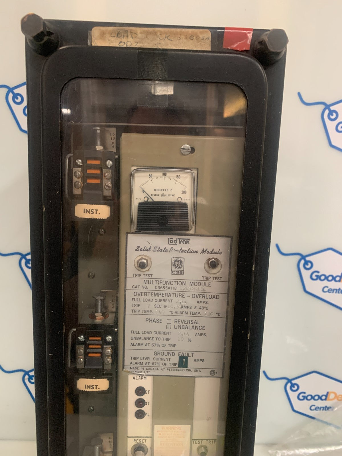 GE LOD TRAK SOLID STATE PROTECTION MODULE MULTIFUNCTION C3655A118 Q2C32C1E4