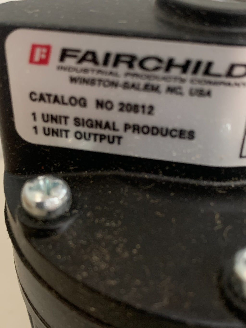 FAIRCHILD PRECISION PRESSURE REGULATING VALVE 20812
