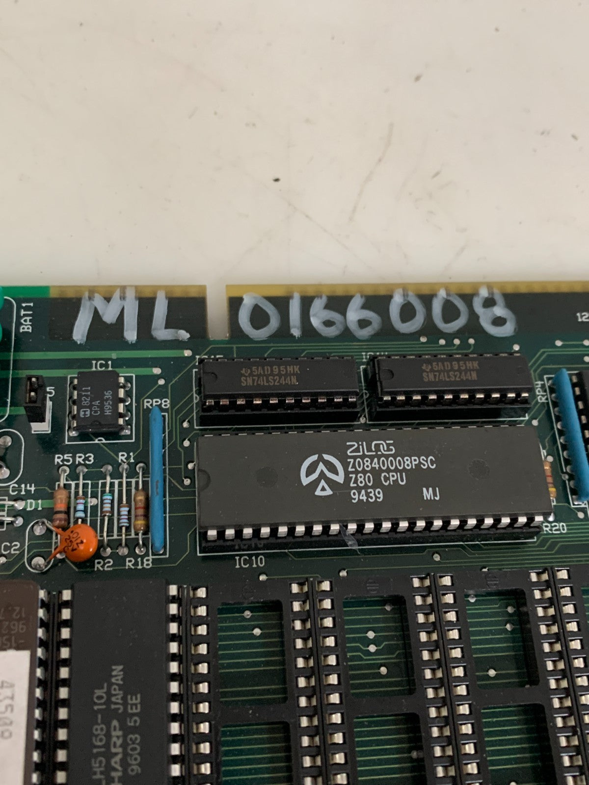 MARSH CO. CPU II PLUS CARD ML 0166 008
