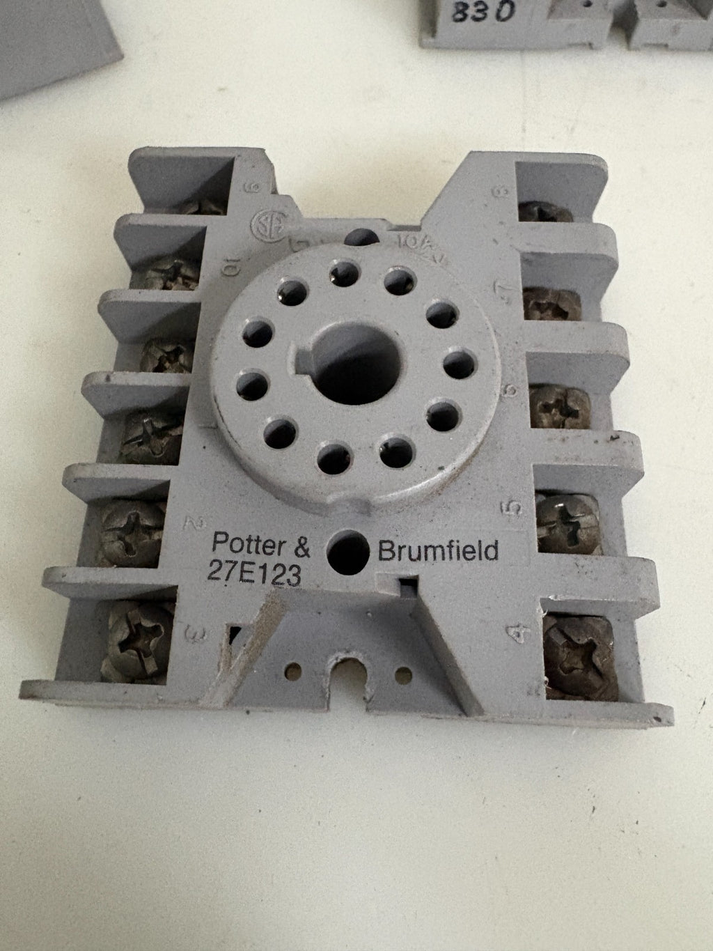 LOT OF 8 POTTER & BRUMFIELD 11 PIN RELAY SOCKET BASE 27 E123
