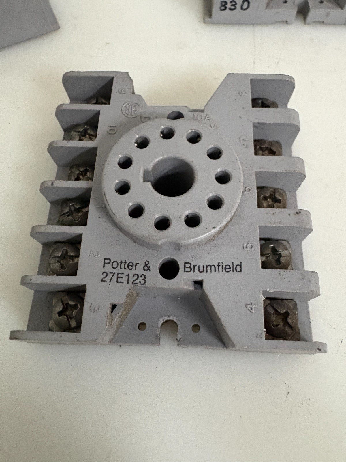 LOT OF 8 POTTER & BRUMFIELD 11 PIN RELAY SOCKET BASE 27 E123