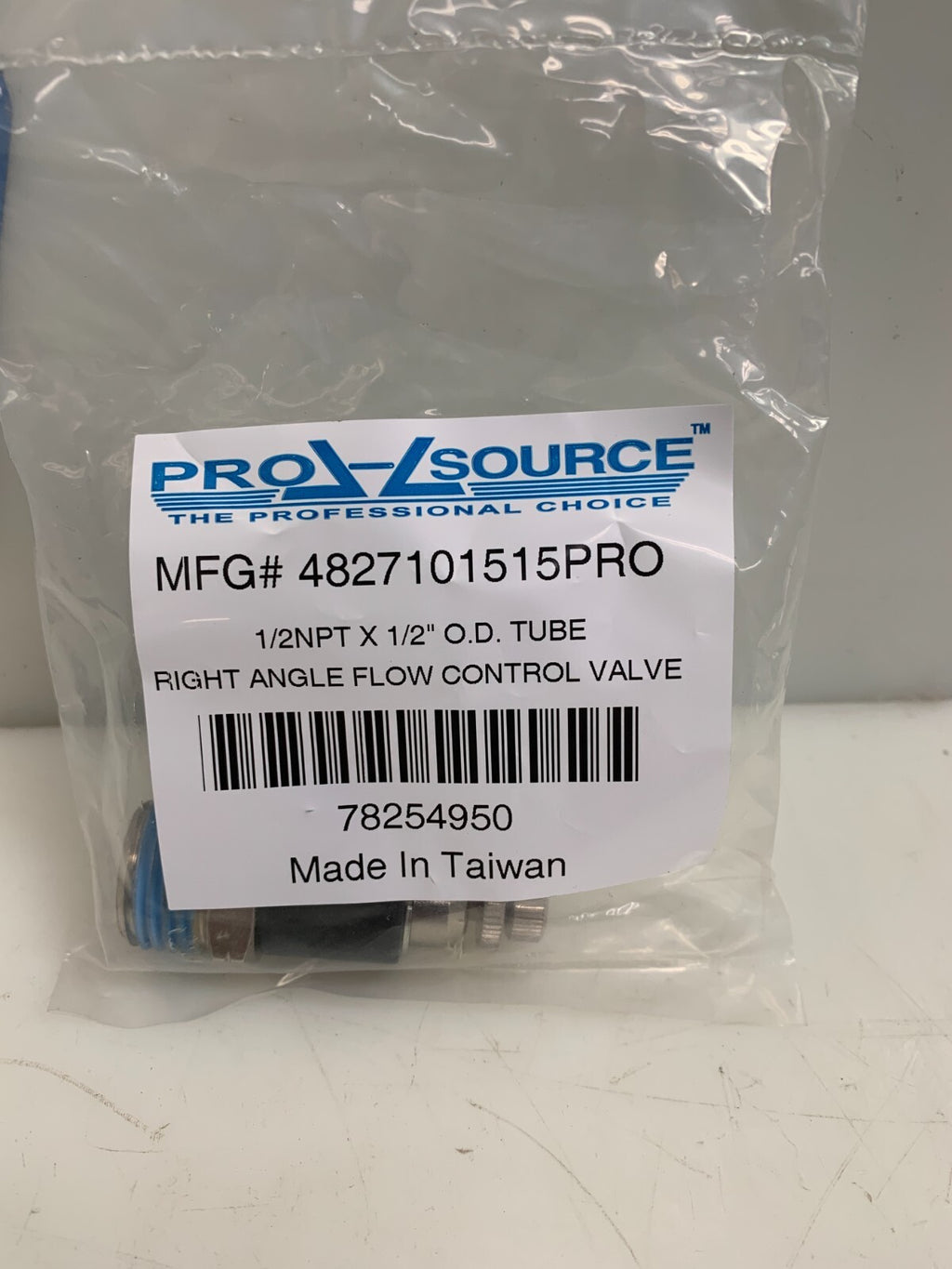 Lot of 2 Pro-Source 4827101515PRO Right Angle Flow Control Valve1