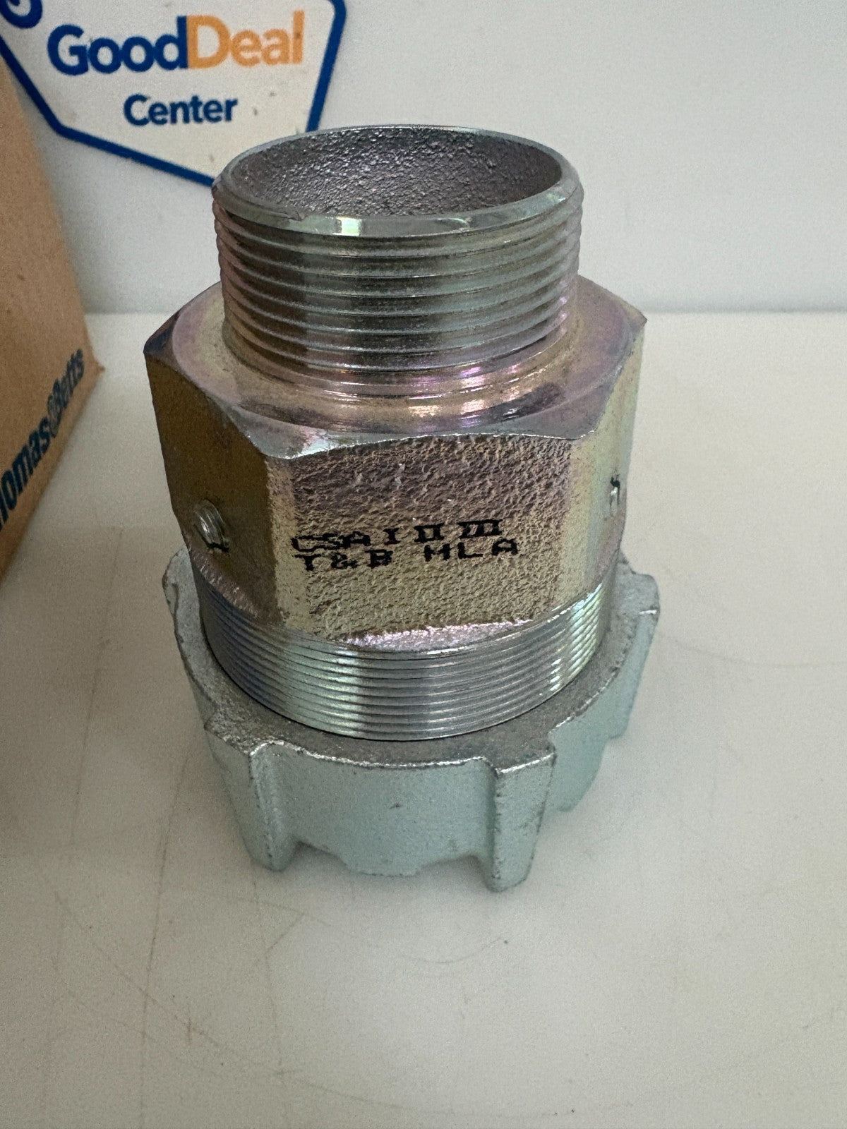 LOT OF 4 ABB THOMAS & BETTS ALUM TECK CABLE FITTING 1 1/2" #104721